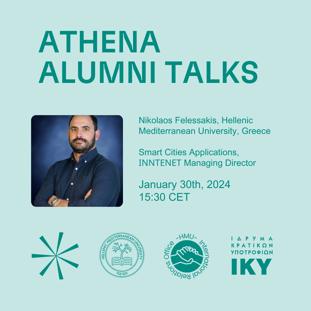ATHENA Alumni Talks: Smart Cities Applications
